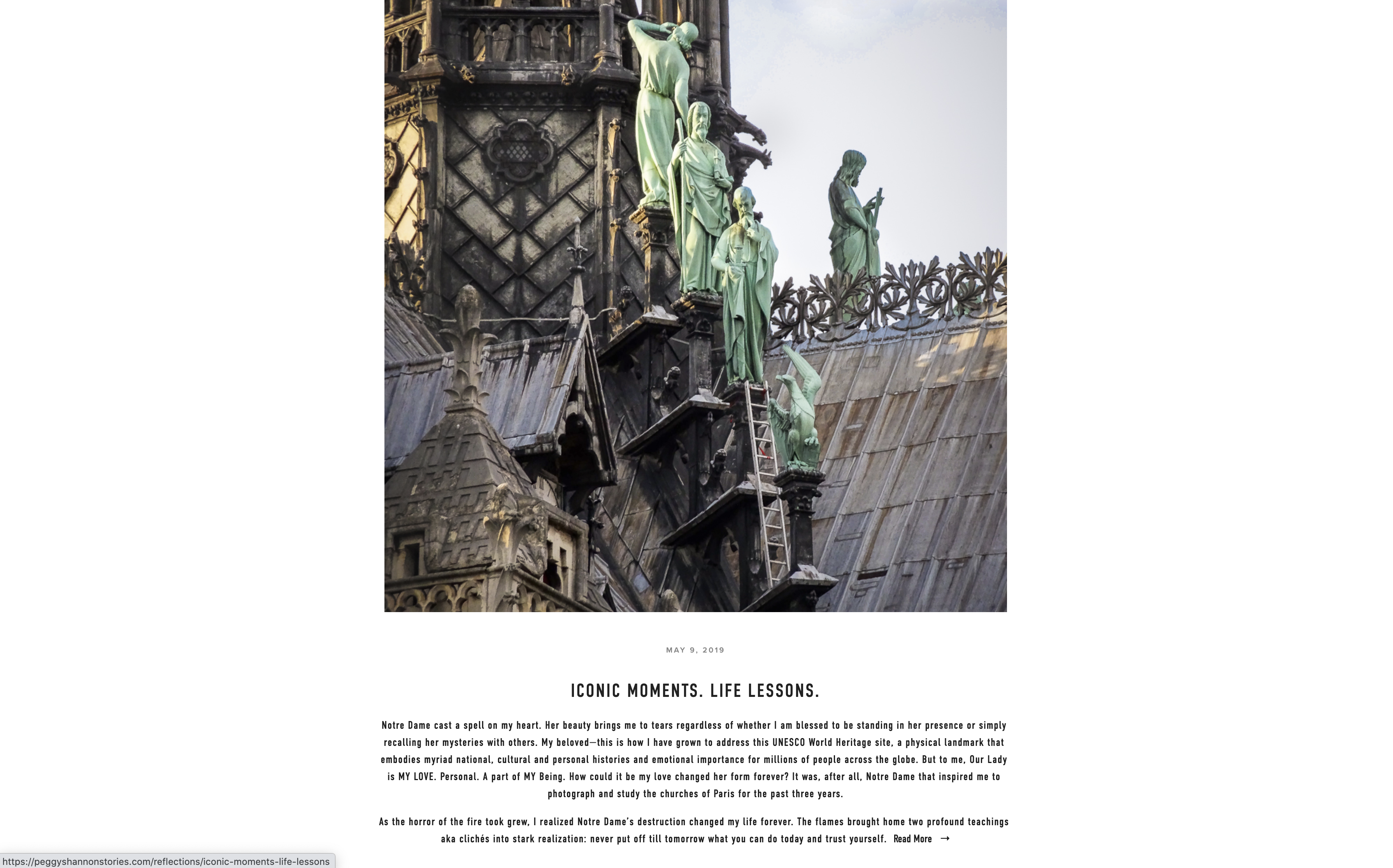 photo of client's webpage