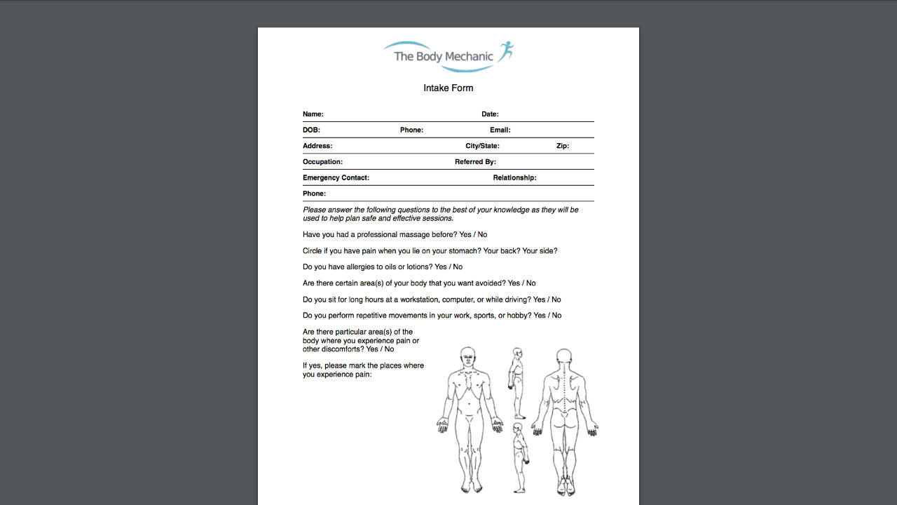 photo of client's webpage